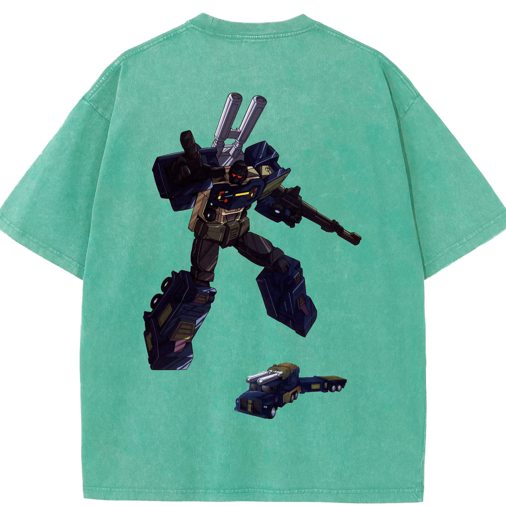 （画像用）  綿100% ヴィンテージ風 半袖Tシャツ（背面プリント）